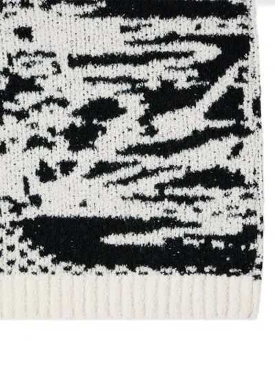 Edwin Abstract-pattern Sweater In White