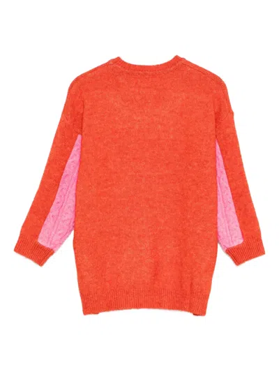 Stella Mccartney Paneled Sweater In Pink