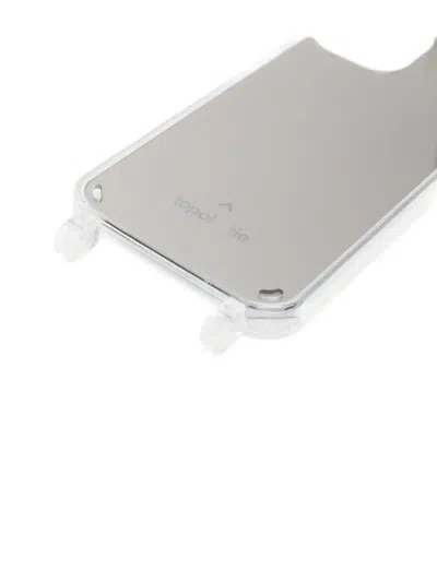 Topologie Verdon Mirrored Phone Case In Gray