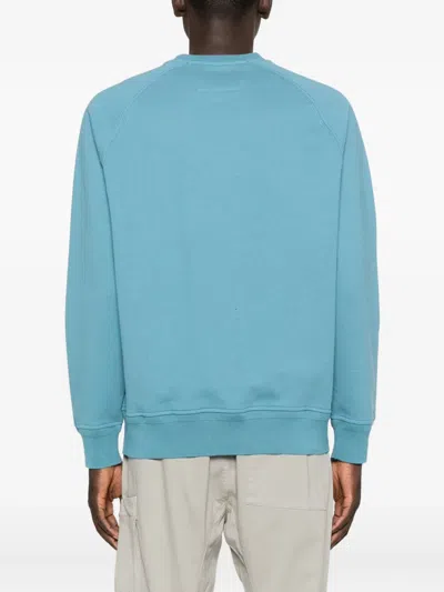 C.p. Company C.p.company Embroidered Sweater In Blue