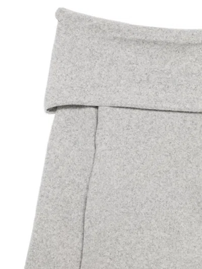 Seventy Grey Bardot Neck Sweater In Gray