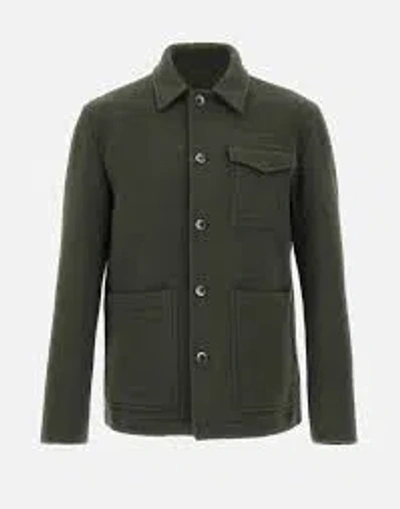 Herno Casual Jacket With Chest Pocket And Collared Design In Green