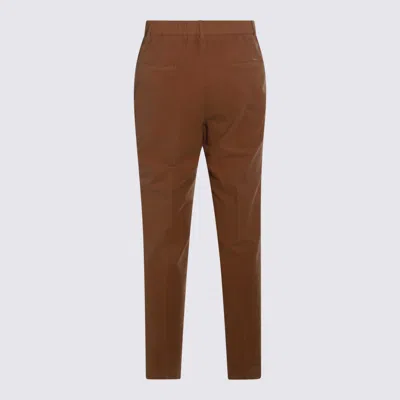 Incotex Comfortable Trousers Featuring Elastic Waistband In Brown