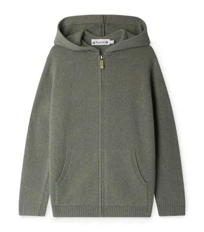 Bonpoint Cashmere Tylcy Hoodie In Green
