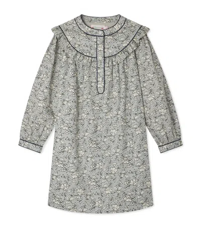 Bonpoint Organic Cotton Jacinta Dress In Gray