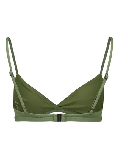 Matteau Triangle-shape Bikini Top In Green