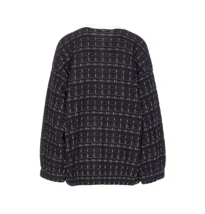 Liu •jo Long Flowing Maxi Cardigan With Open Front In Black