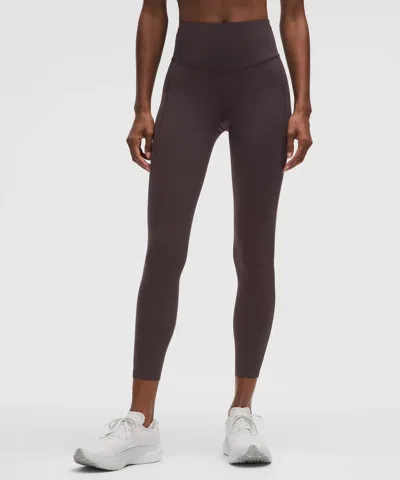Lululemon Fast And Free High-rise 1-pocket Tight 25" In Brown