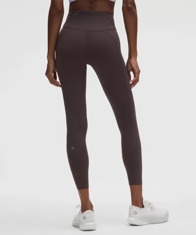 Lululemon Fast And Free High-rise 1-pocket Tight 25" In Brown