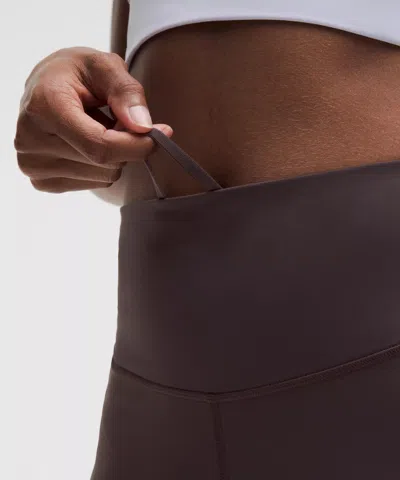 Lululemon Fast And Free High-rise 1-pocket Tight 25" In Brown