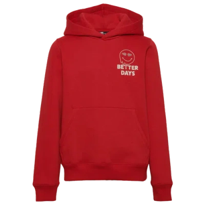 Lckr Boys   Drippy Days Graphic Hoodie In Red
