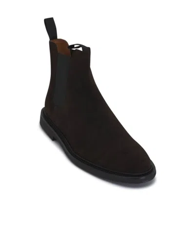 Common Projects Suede Ankle Boots In Black