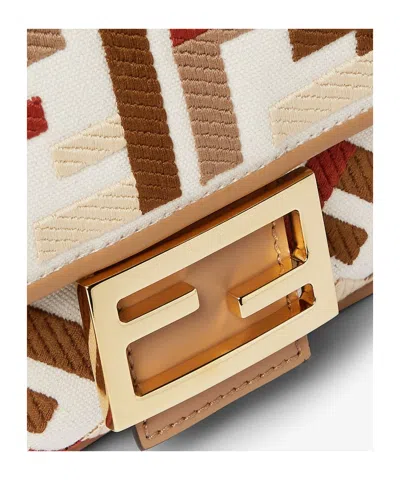 Fendi Medium Baguette Ff-motif Shoulder Bag In Multi