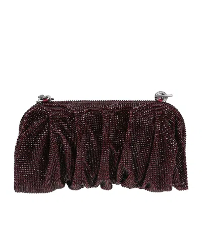 Benedetta Bruzziches Clutch Venus Grande In Tessuto Decorato  Donna In Black