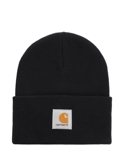 Carhartt Midnight Blue Acrylic Watch Hat In Black
