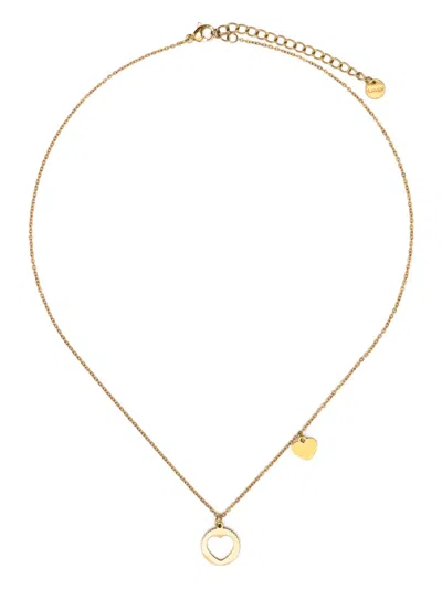 Blaklace Heart-pendant Necklace In Gold