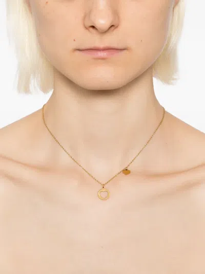 Blaklace Heart-pendant Necklace In Gold