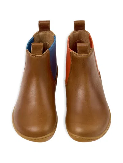 Camper Leather Elastic-insert Ankle Boots In Multi