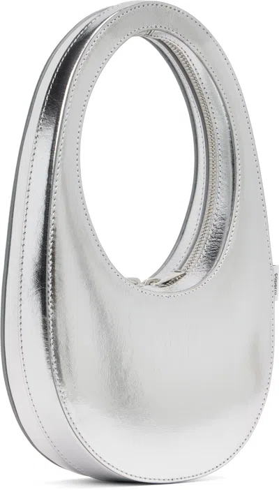 Coperni Silver Mini Swipe Bag In Silver