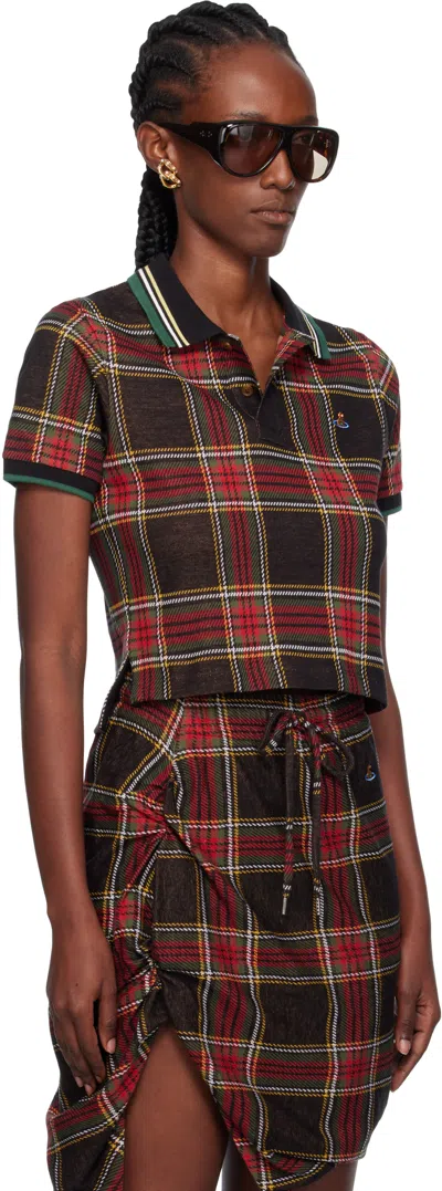 Vivienne Westwood Mini Classic Polo Woman Polo Shirt Charcoal Size L Cotton In Multi