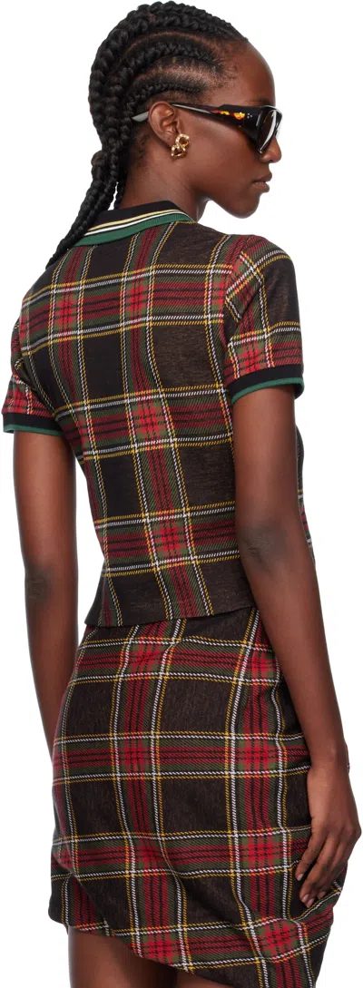 Vivienne Westwood Mini Classic Polo Woman Polo Shirt Charcoal Size L Cotton In Multi