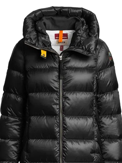 Parajumpers Long-sleeved Down Jacket In Black