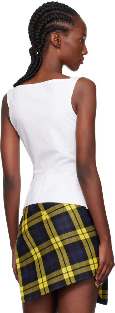 Vivienne Westwood Square-neck Button Down Top In White