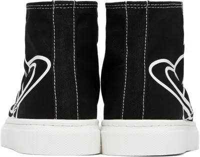 Vivienne Westwood High-top Sneakers With Graphic Emblem And Textured Sole In Multi