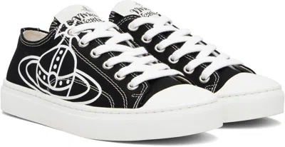 Vivienne Westwood Low Top Canvas Plimsoll Cotton Canvas Black 11-45 Men