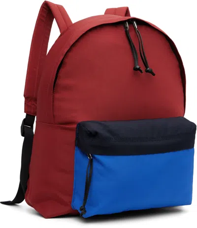 Auralee Red & Blue Aeta Edition Backpack In Red