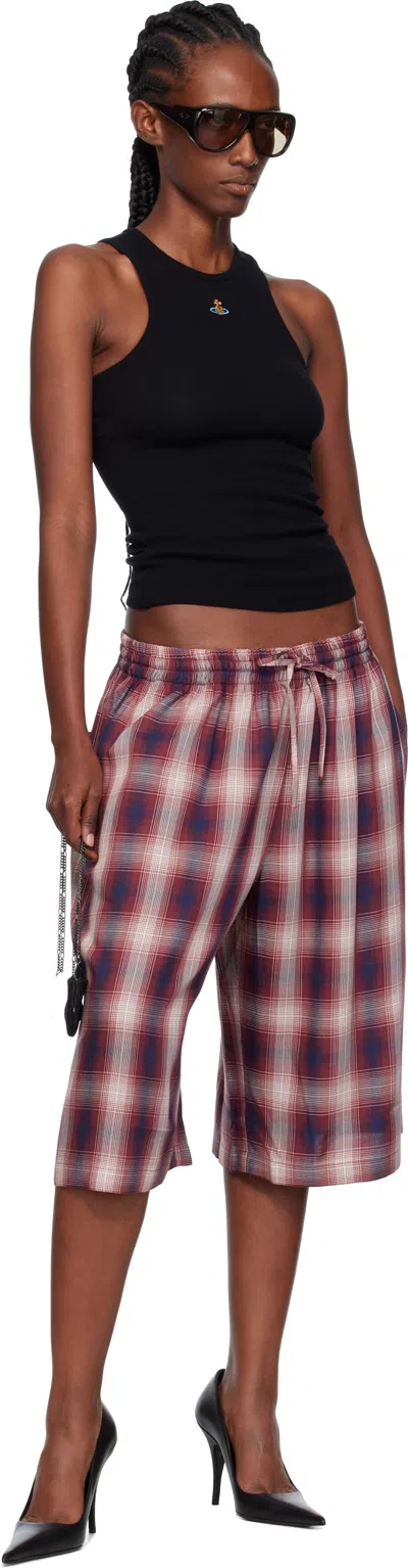 Vivienne Westwood Fitted Black Sleeveless Top With High Neckline In Black