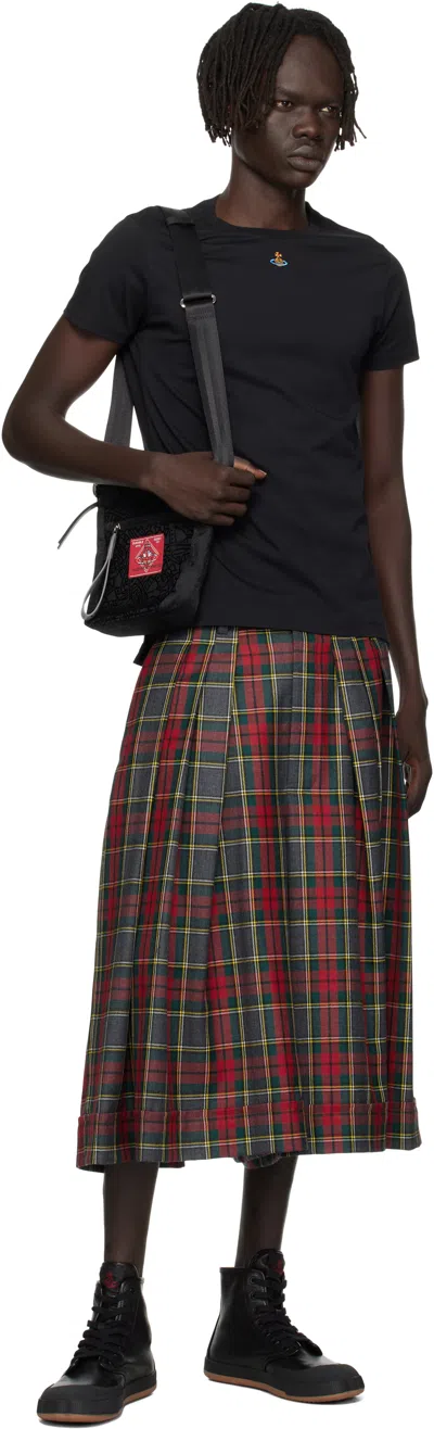 Vivienne Westwood Orb Logo-embroidered T-shirt In Black