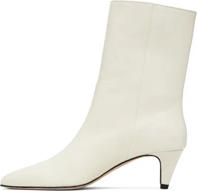 By Far Off-white Lysander Washed Leather Boots In Multi