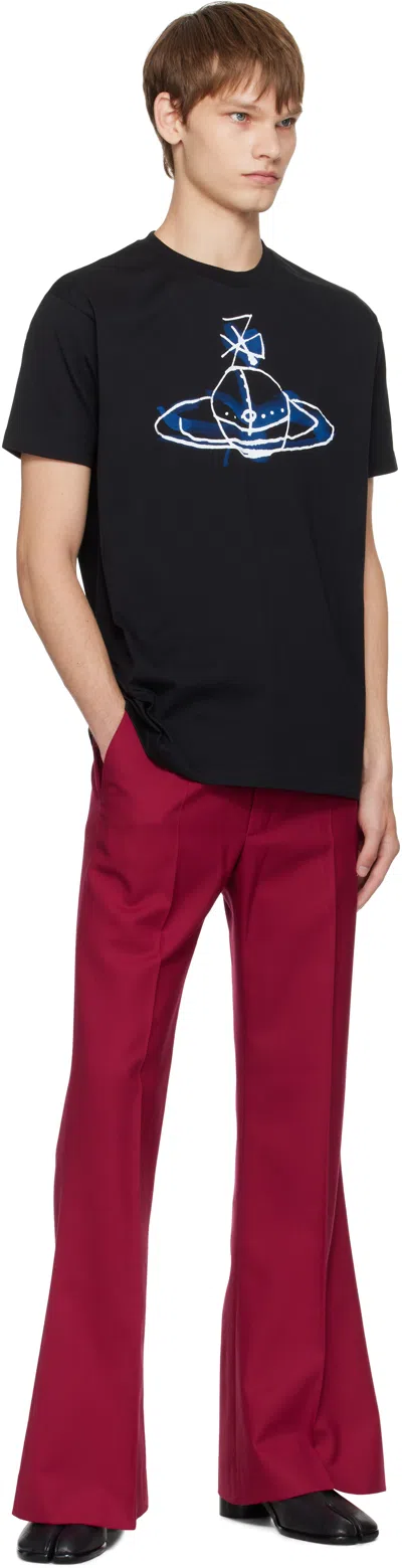 Vivienne Westwood Orb Print T-shirt In Black