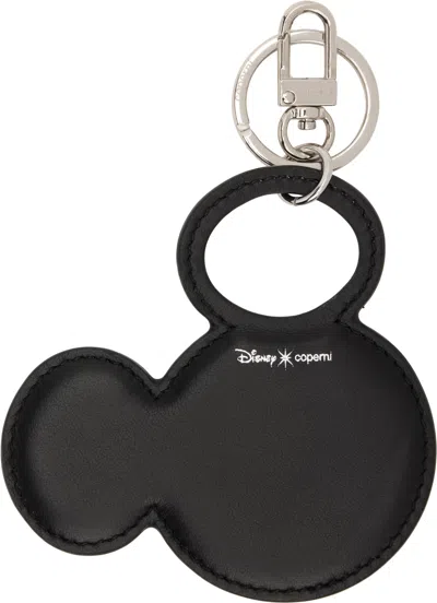 Coperni Black Mickey Charm Keychain In Black