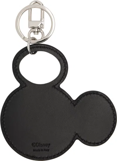 Coperni Black Mickey Charm Keychain In Black