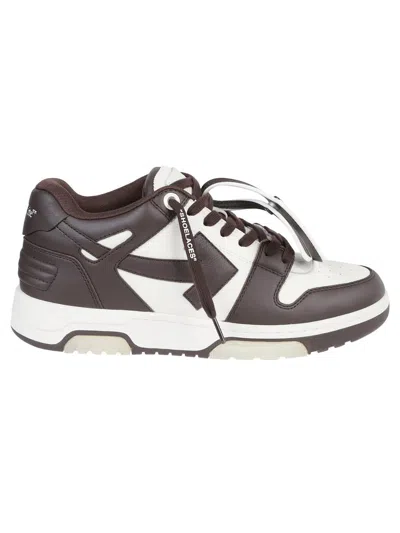 Off-white Off White Out Of Office Sneakers In Brown