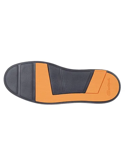 Santoni Suede Sneakers In Multi