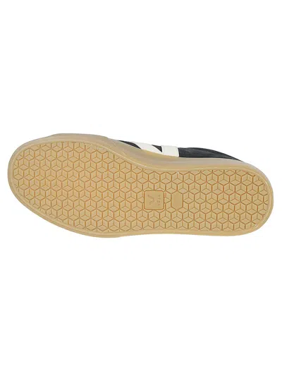 Veja Campo' Black And White Low Top Sneakers In Vegan Leather In Multi
