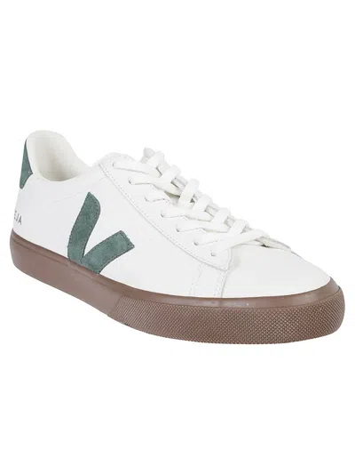 Veja Campo Sneakers In White Leather In White