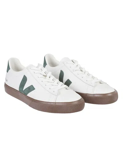 Veja Campo Sneakers In White Leather In White