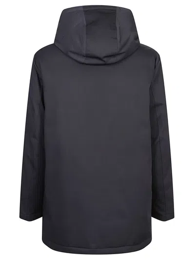 Fay Matte Finish Coat With Toggle Detail In Blue