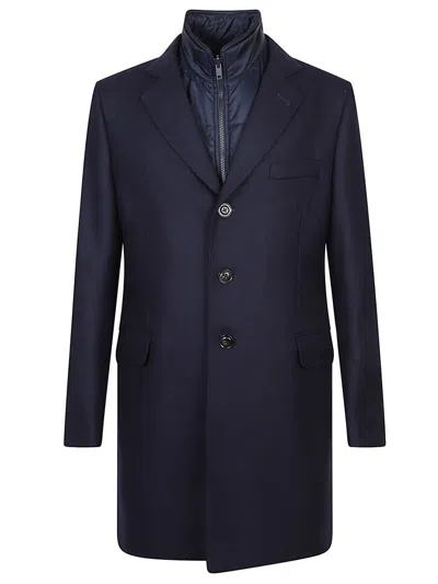 Fay Easy Db Coat In Blue
