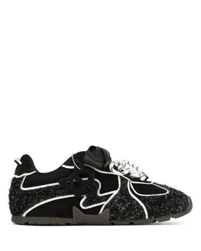 Naked Wolfe Adored Ribbon-detail Sneakers In Black