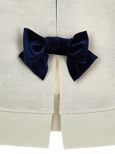 Monnalisa Kids' X Disney Minnie Mouse Embroidered Sweatshirt In Neutral