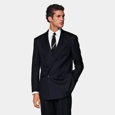 Suitsupply Navy Relaxed Fit Roma Suit In Blue