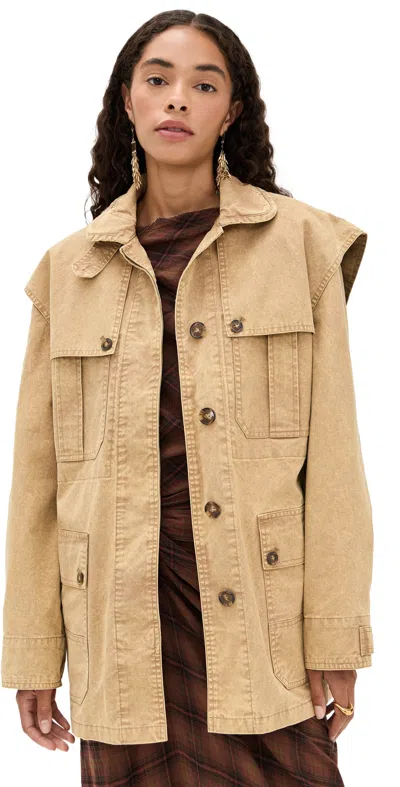 Isabel Marant Étoile Malika Jacket Bronze In Brown