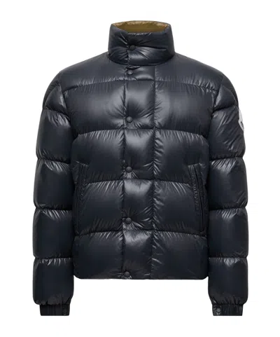 Moncler Men Tripiti Short Down Jacket Navy In Blue