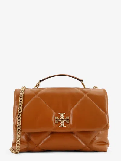 Tory Burch Quilted Leather Shoulder Bag With Chain Strap In Brown