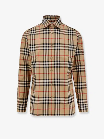 Burberry In Cotton With Vintage Check Pattern In Brown